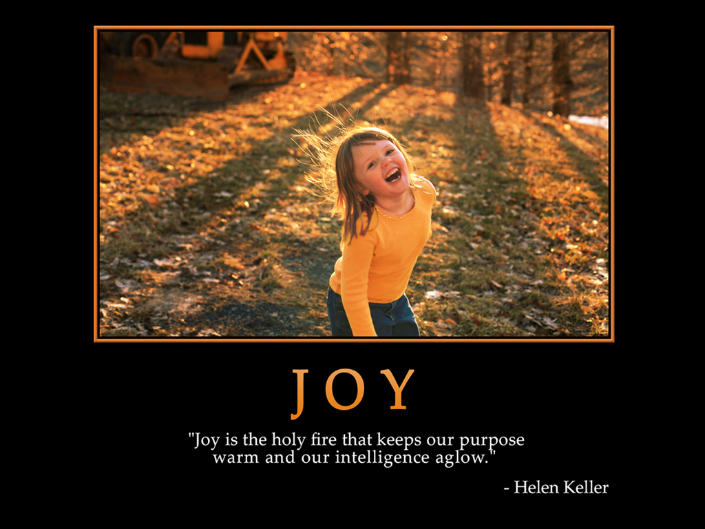Motivational wallpaper on Joy Joy is the holy fire that keeps Quote 1024x768