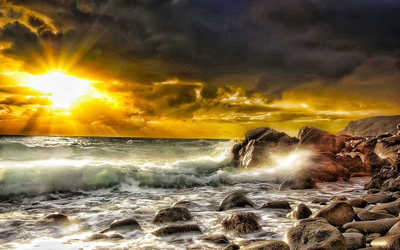 Photos Ocean Sunrise Wallpaper HD