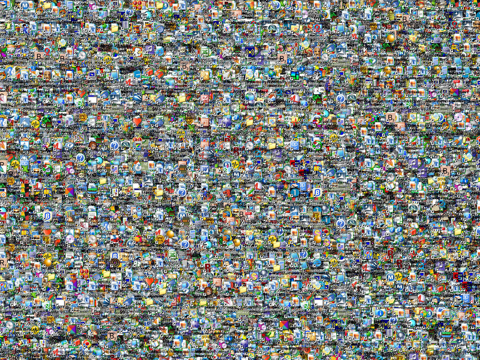 Download 1600x1200 Messy Desktop Prank Wallpaper