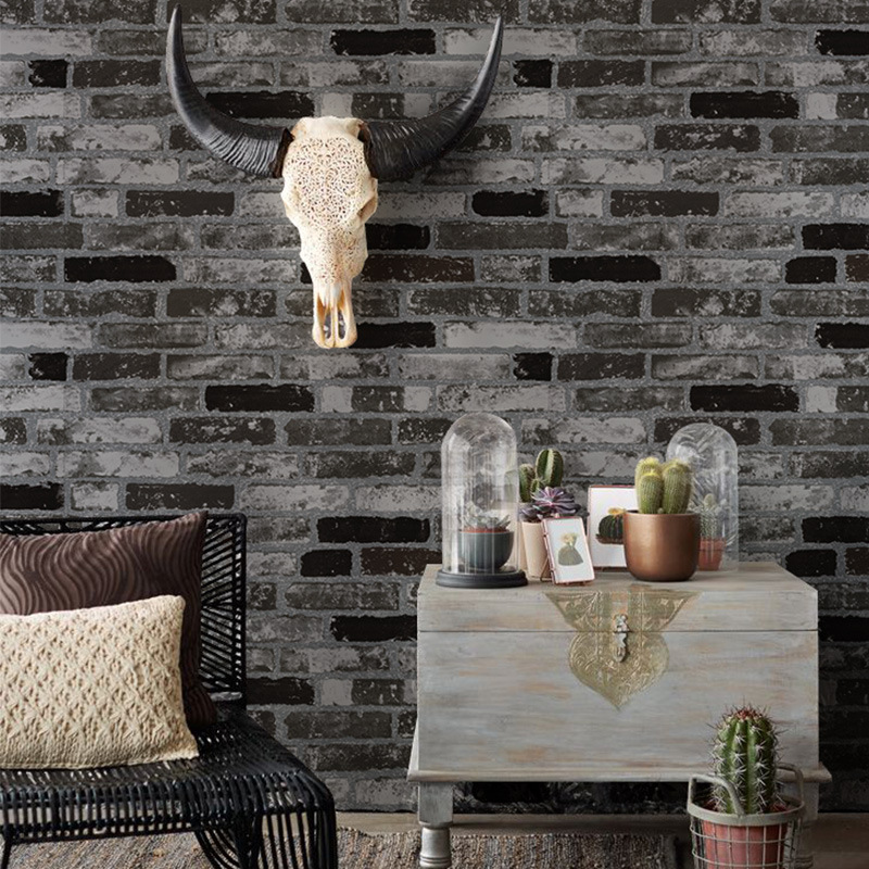 3d Brick Wall Wallpaper High Texture Vinyl Paper