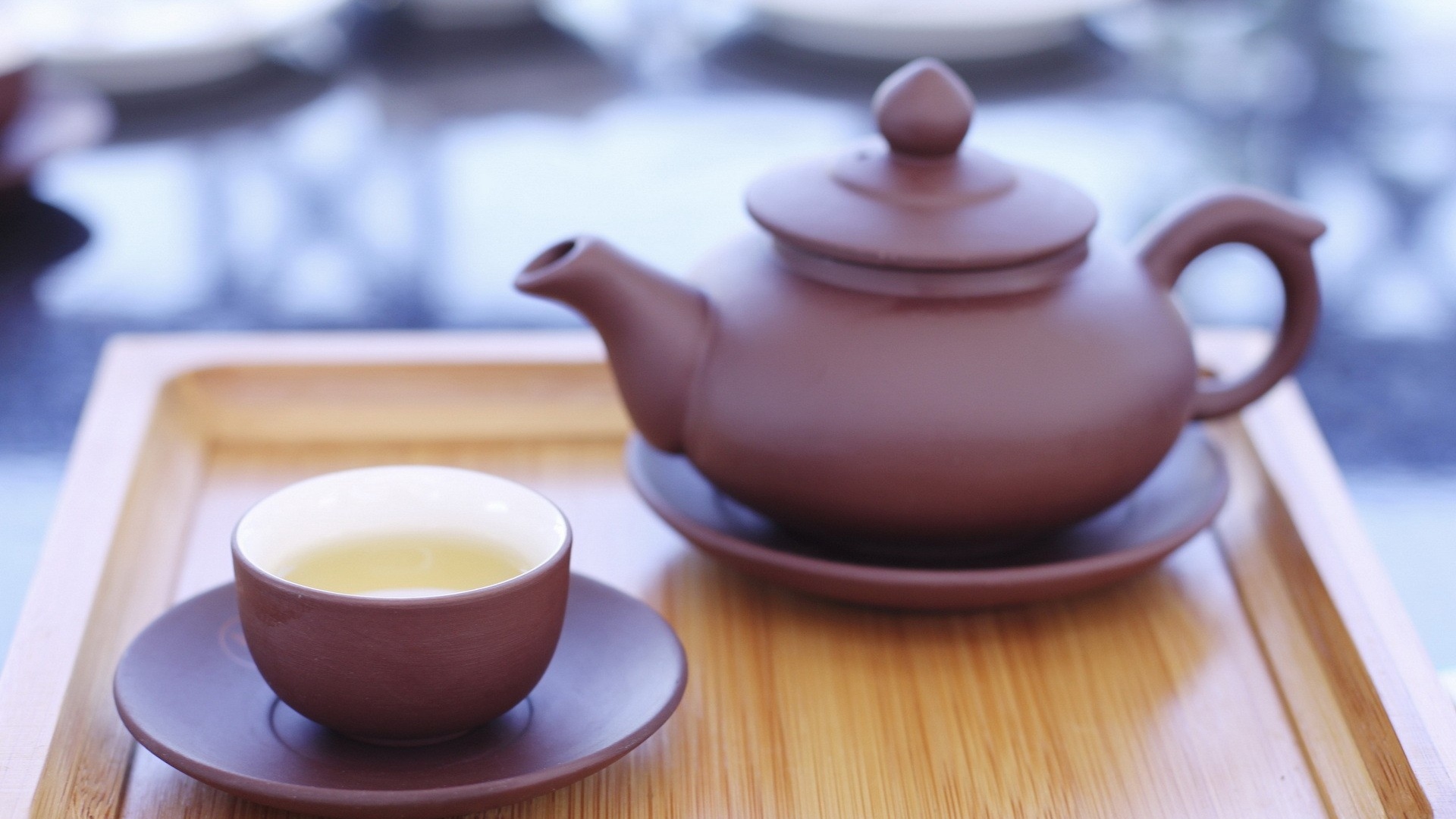 Wallpaper Teapot Cup Dishes Drink