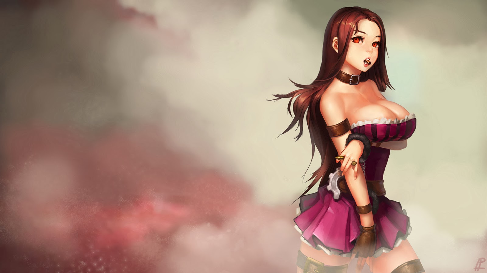 Caitlyn Sexy Lol Girl Cleavage D1 Wallpaper HD
