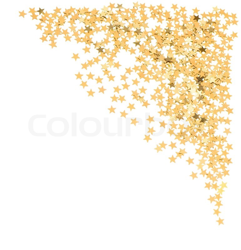 Gold Confetti Background Golden In Star