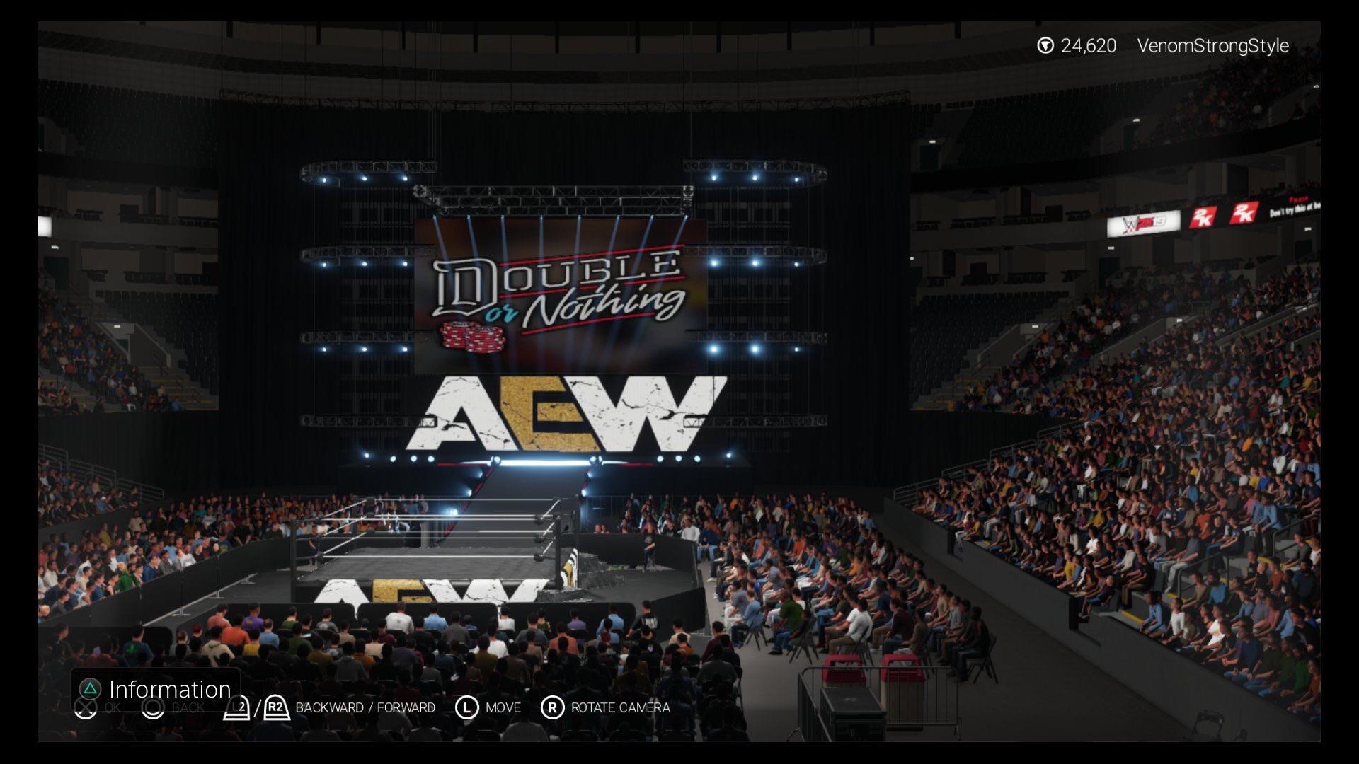 Custom Aew Double Or Nothing Arena Up Now On Ps4 Munity