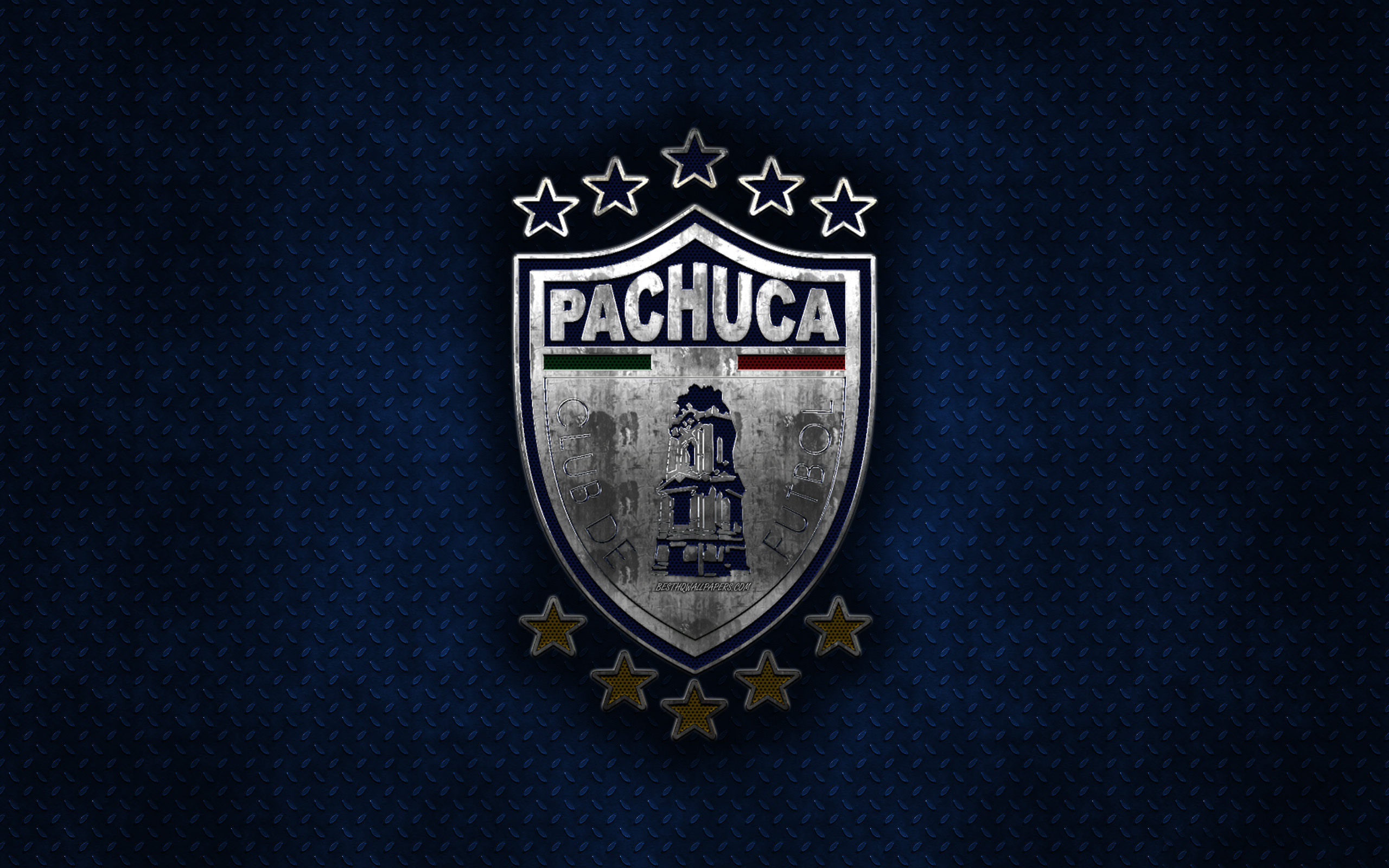 Wallpaper Cf Pachuca Mexican Football Club Blue Metal