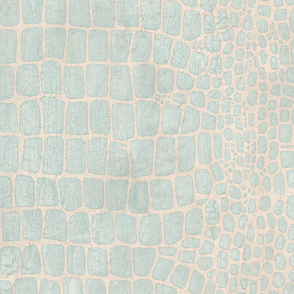 Alligator Skin Pattern Wallpaper Aqua Traditional By