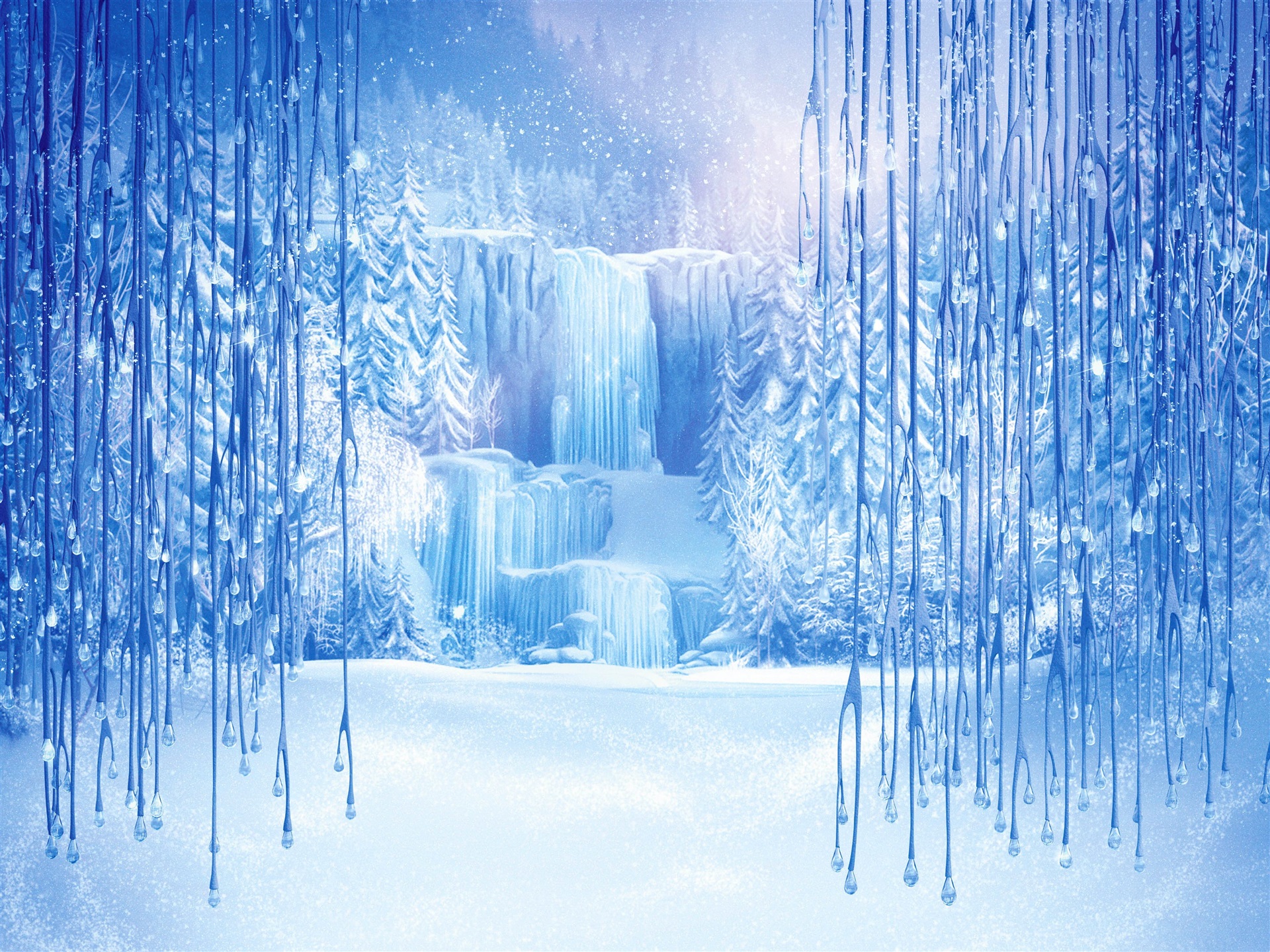 Frozen Ice Castle Wallpaper Ultra HD Animation