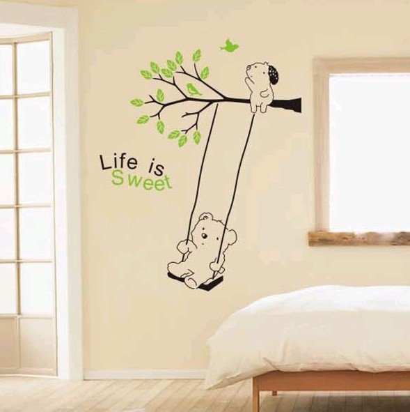  roombedroom wall sticker wallpaperwall coveringglass sticker