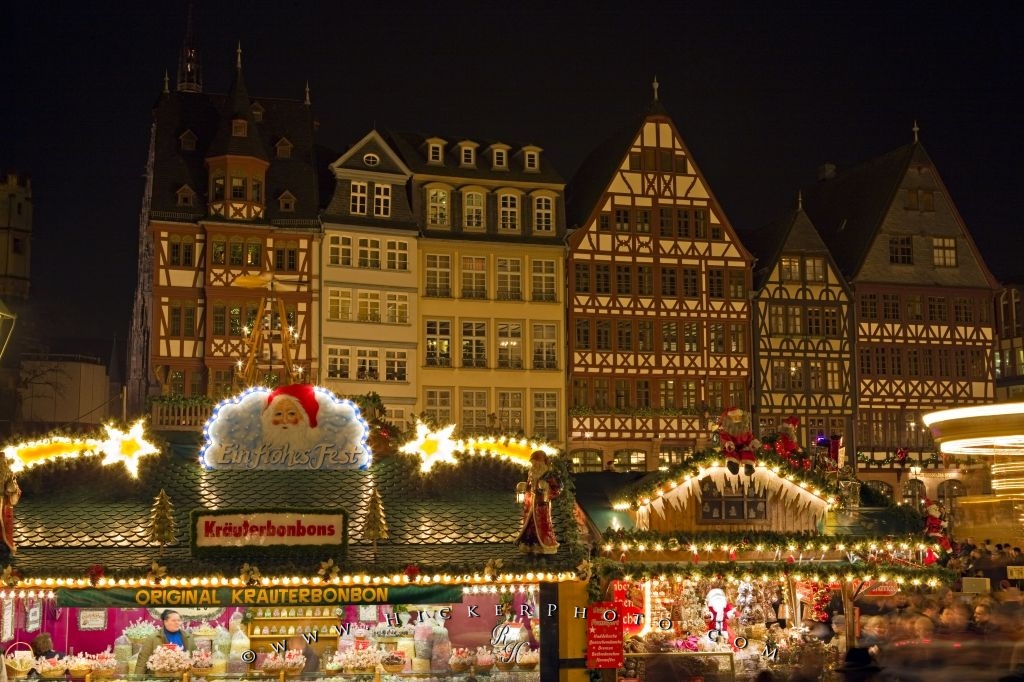 Christmas Market Historic Old Town Frankfurt Photo Information