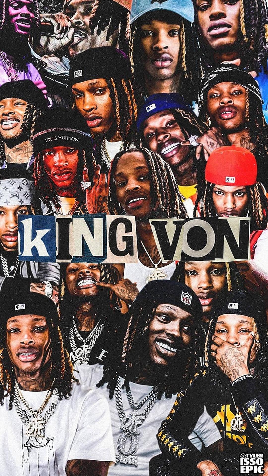 Download King Von Aesthetic Cutouts Wallpaper