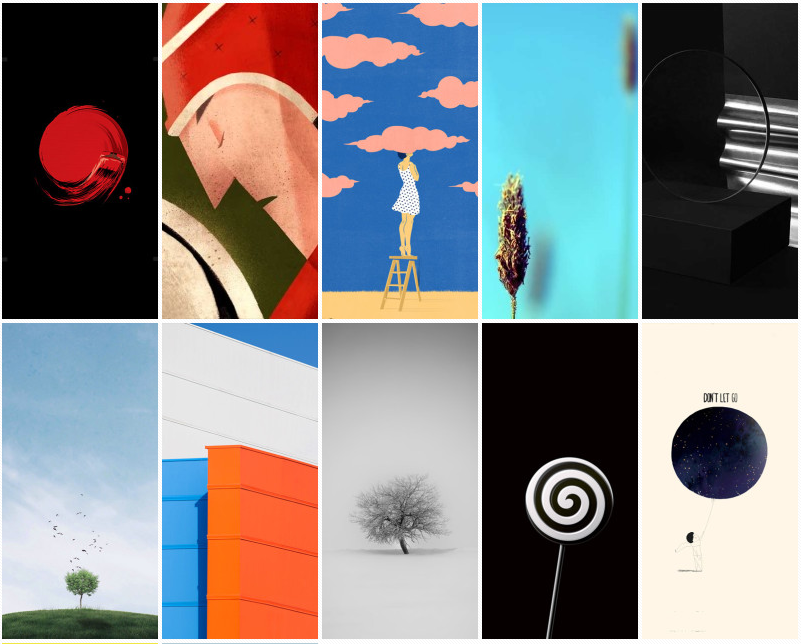 iOs Android wallpapers Minimalistic designs showcased BGR