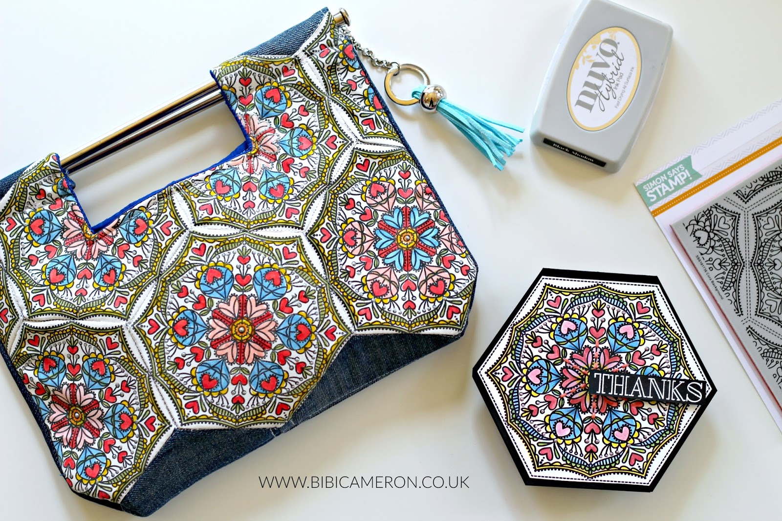 Stamping Quilting Fabric With Sss Cora Stamp Background Bibi Cameron
