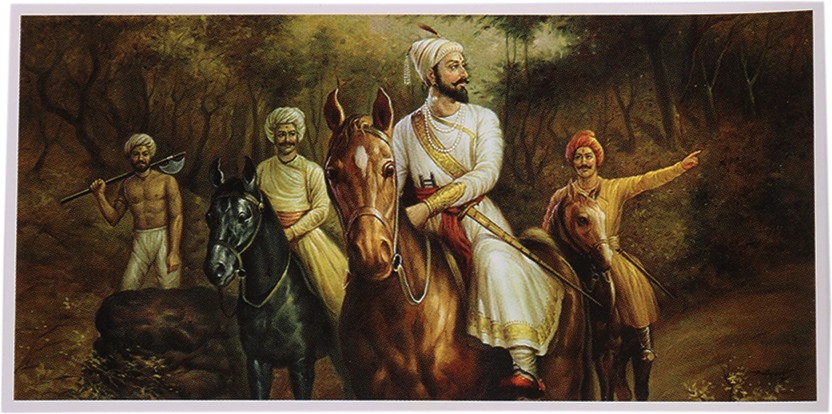 Shivaji Maharaj Painting Wallpaper