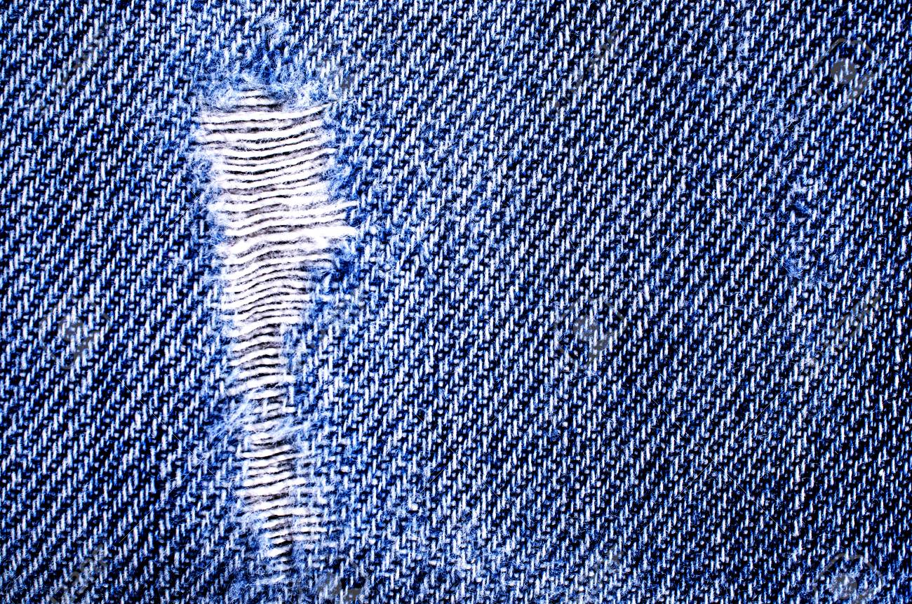 Denim Texture With The Effect Of Aging And Scuffs Grunge