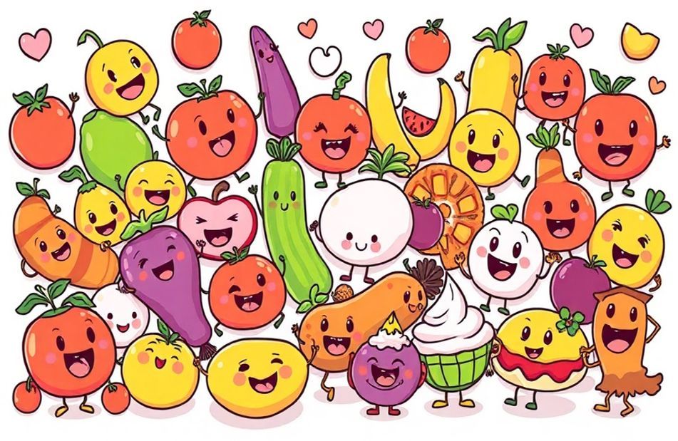 Cartoon Food Wallpaper