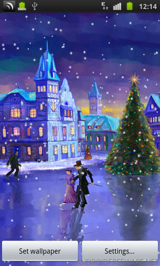 Christmas Rink Live Wallpaper App For Android