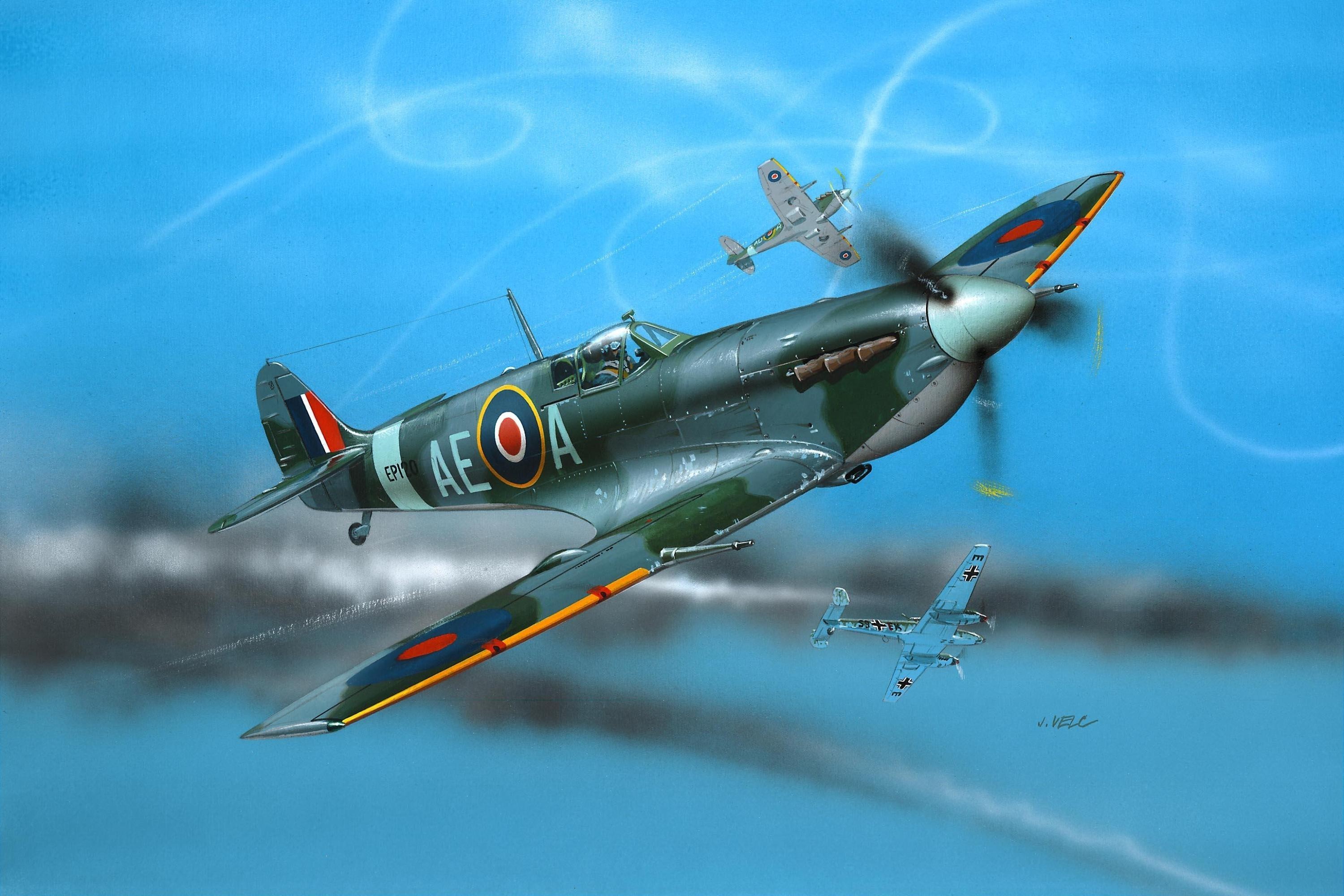 Airplanes Warbird Supermarine Spitfire Wallpaper Elegant