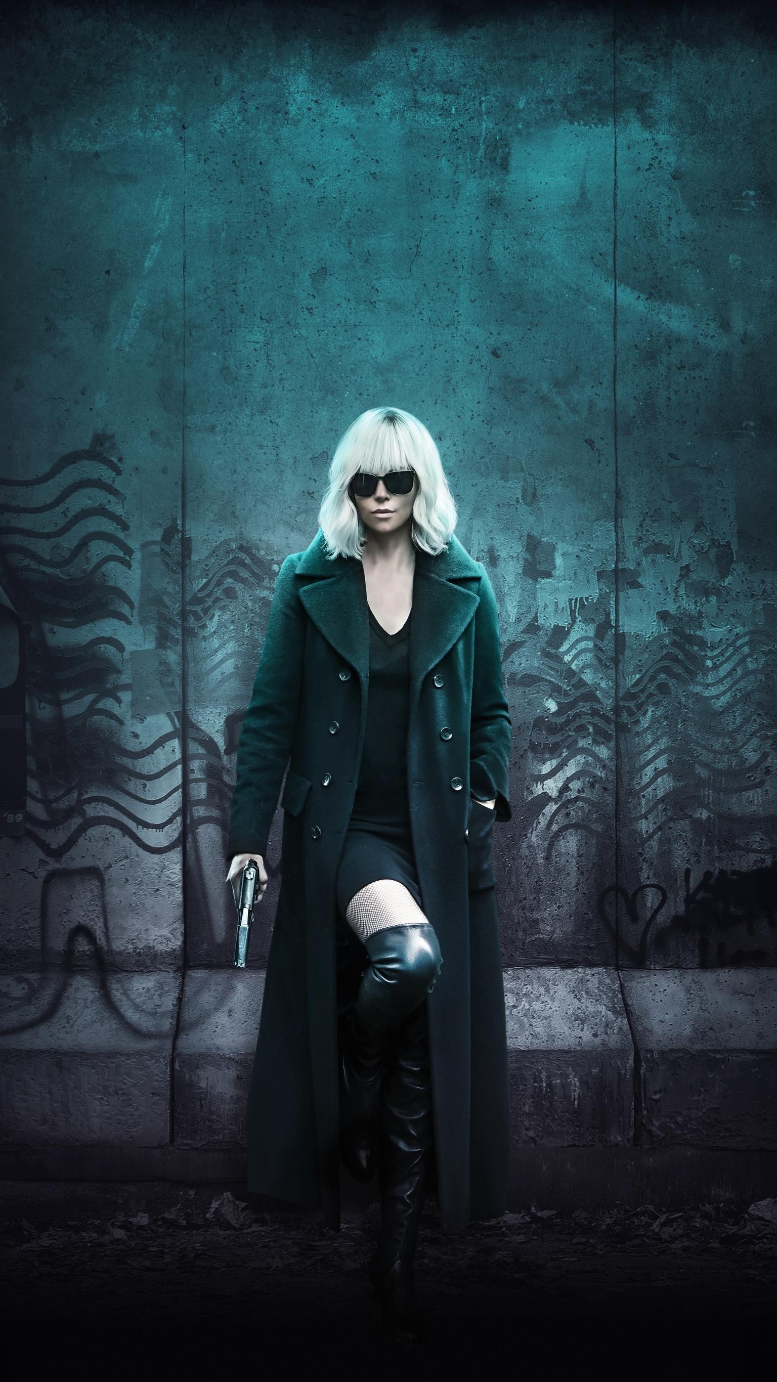 Atomic Blonde 2017 Phone Wallpaper in 2019 CE Charlize