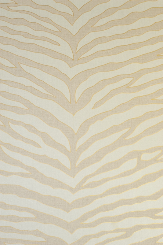 Quagga Wallpaper A Zebra Print In Cream And Linen Colour