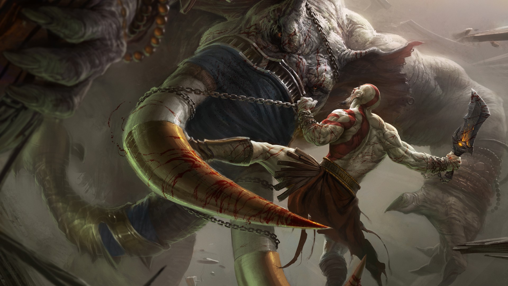 God Of War Kratos Wallpaper Background With