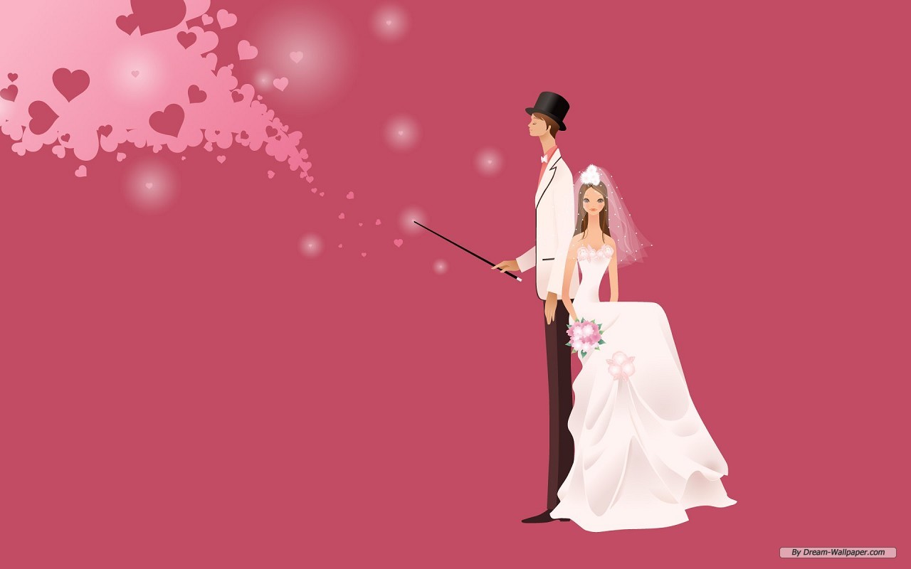 Animated Wedding Weddings Wallpaper