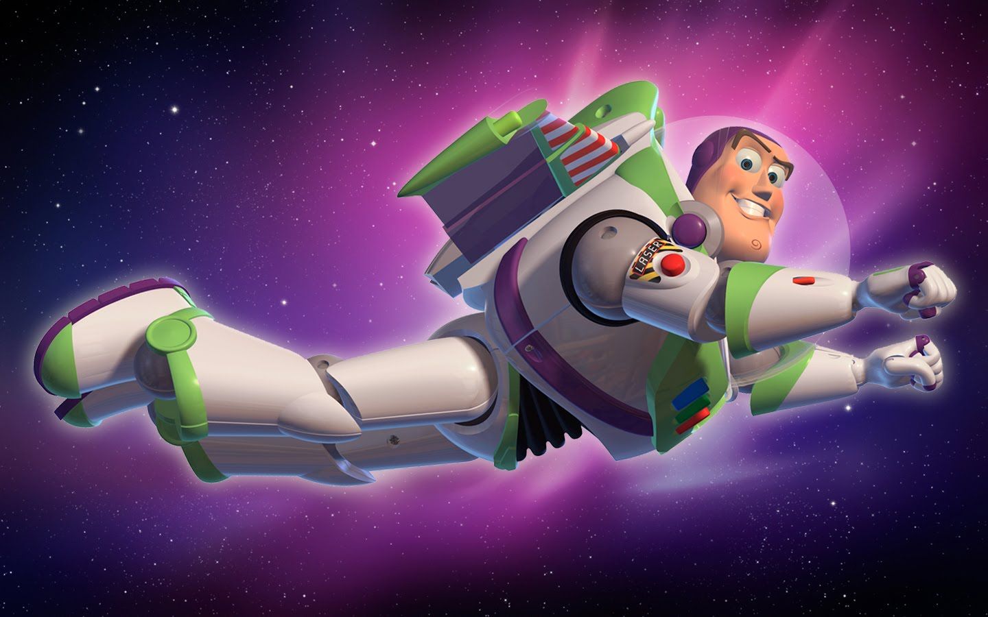 Buzz Lightyear Flying In Space Wallpaper 1440900   Toy Story 1440x900