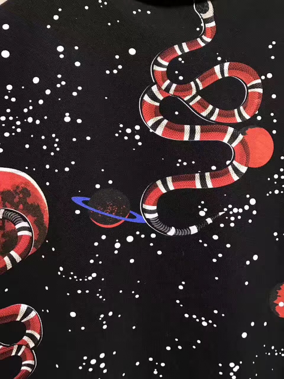 Gucci Space Snake Print Polo Shirt H For Hype