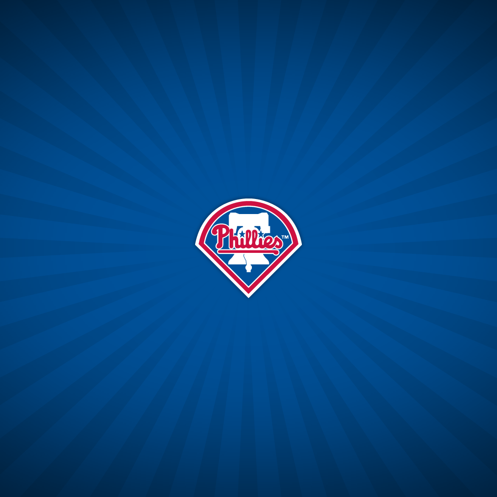 Phillies Logo with Blue Starburst Background Download