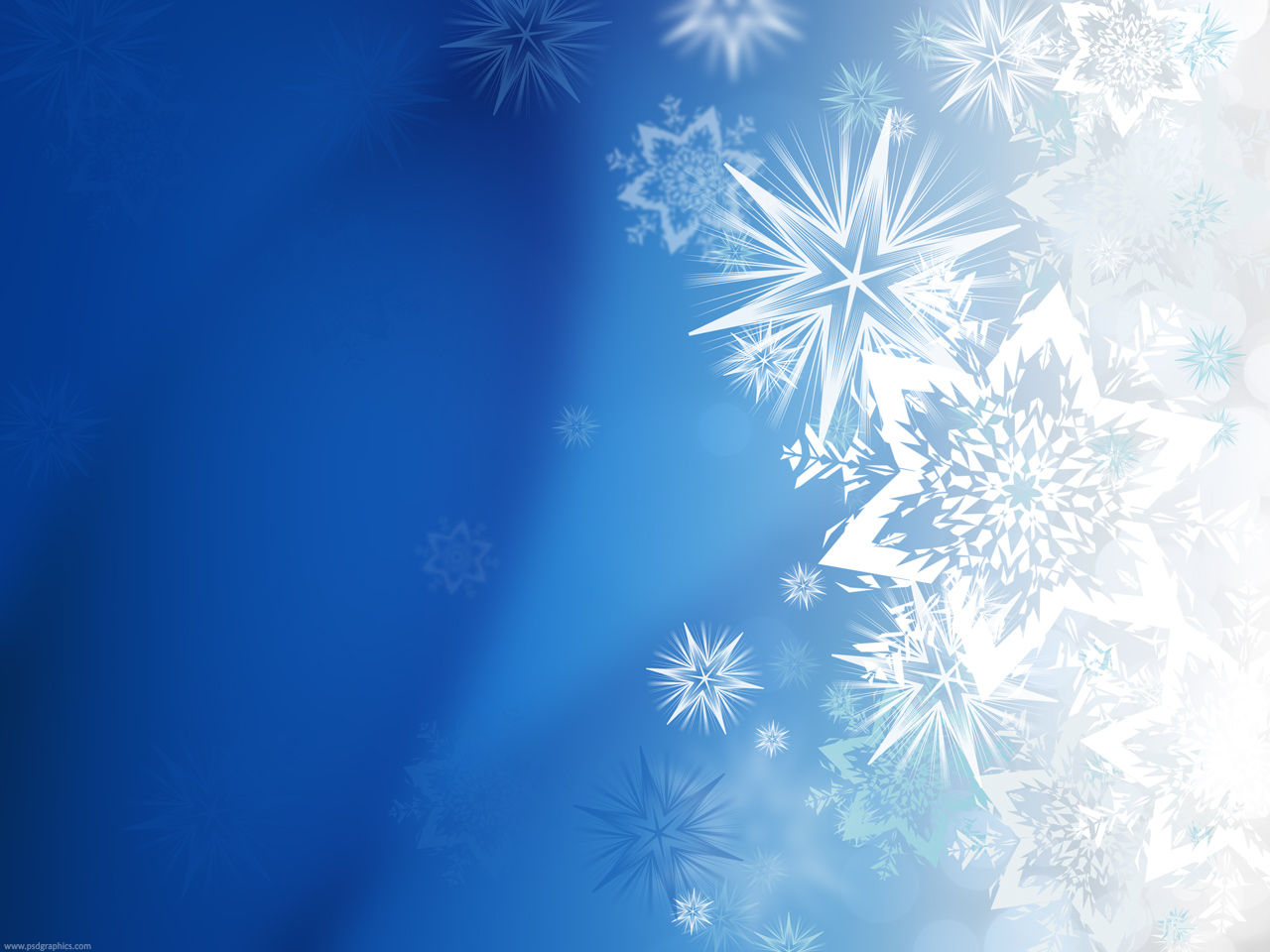 Medium size preview 1280x960px Winter snowflakes background