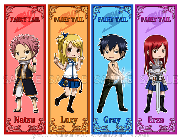 Chibi Wallpaper Fairy Tail Fairy tail chibi bookmarks by
