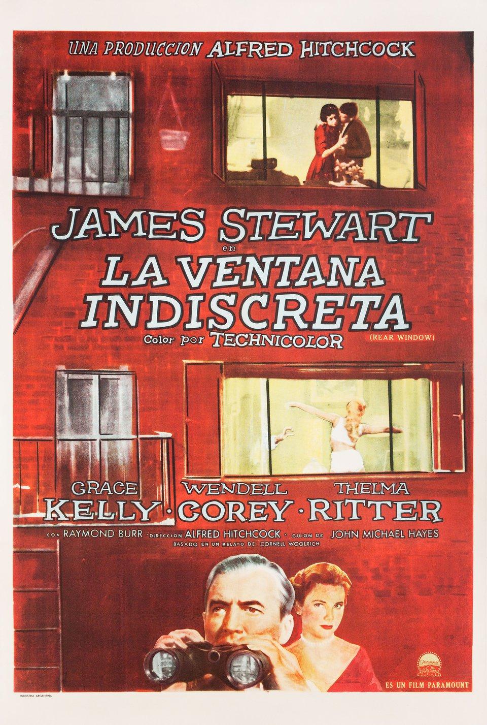 Rear Window Original Argentine Movie Poster Posteritati