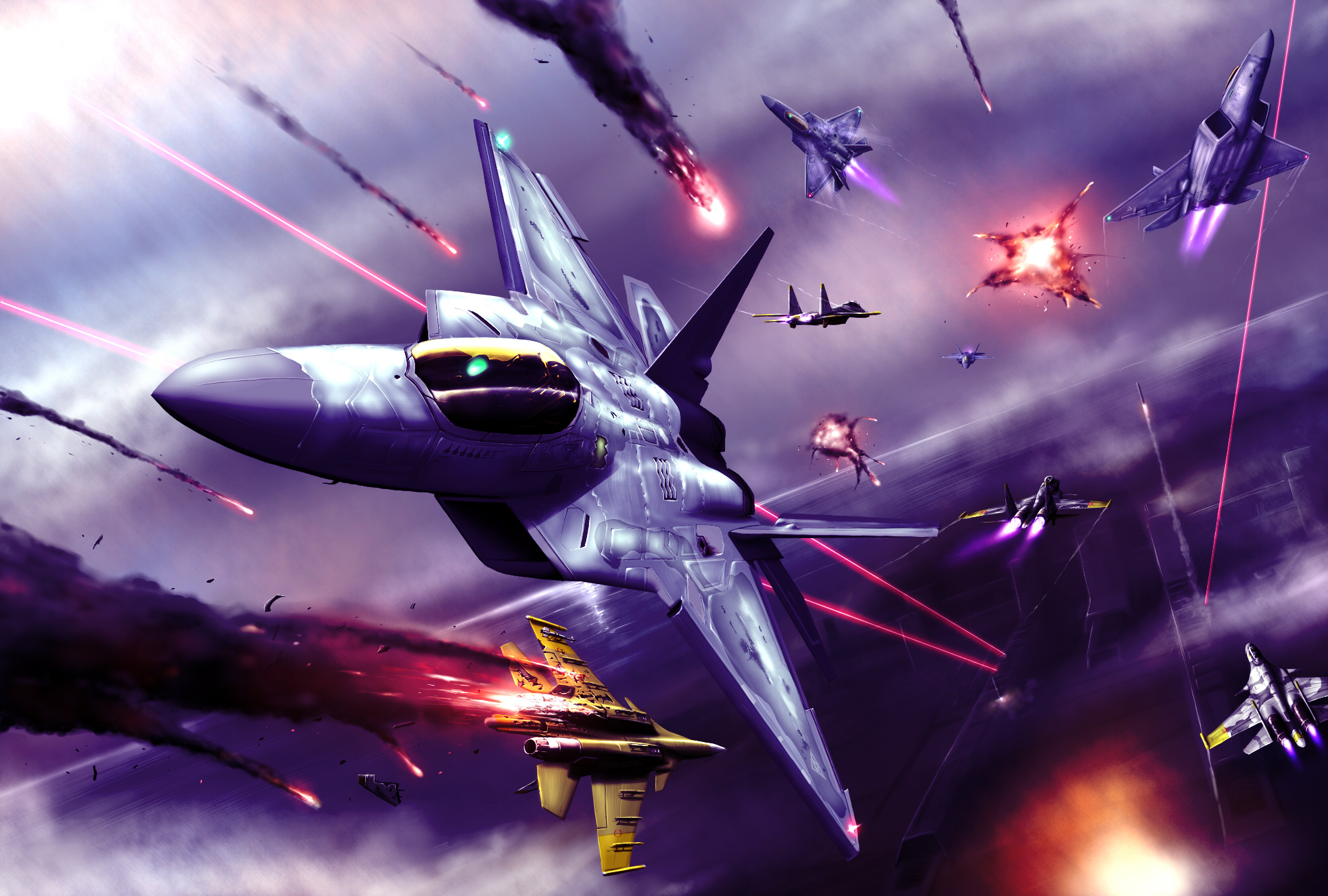 Desktop Wallpapers Ace Combat 7 Skies Unknown Fighter 2560x1440