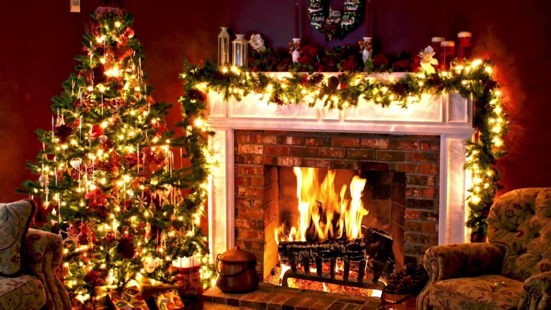 Data Src Most Popular Christmas Fireplace Wallpaper   Christmas 1920x1080
