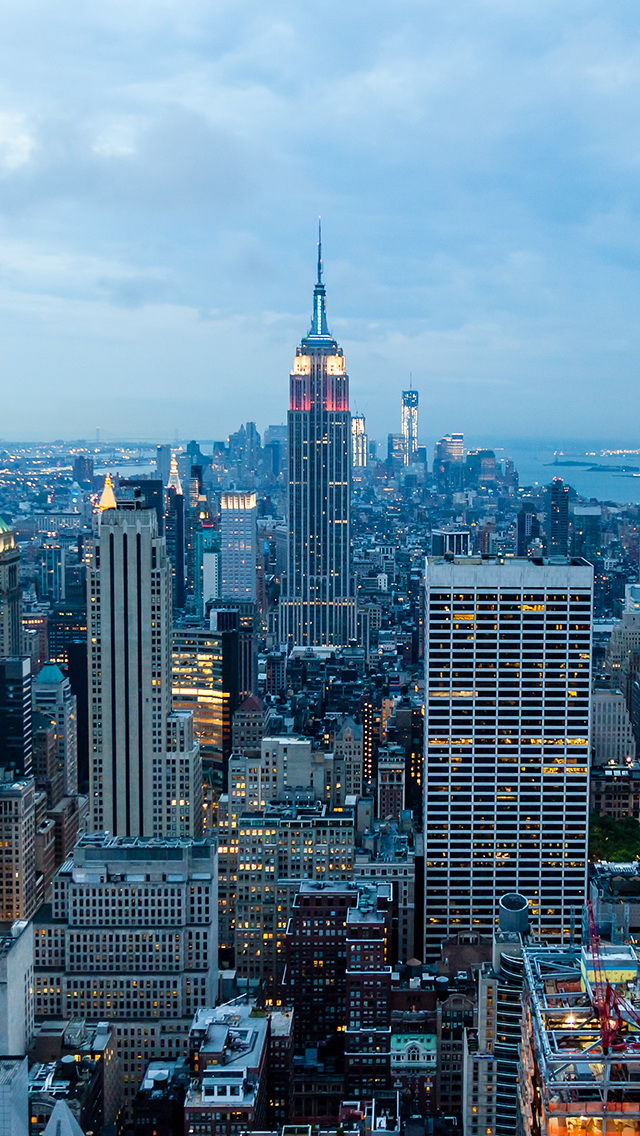New York City Overlooking Wallpaper   Free iPhone Wallpapers
