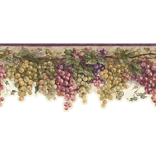 Grape Vine Wallpaper Border Walmart