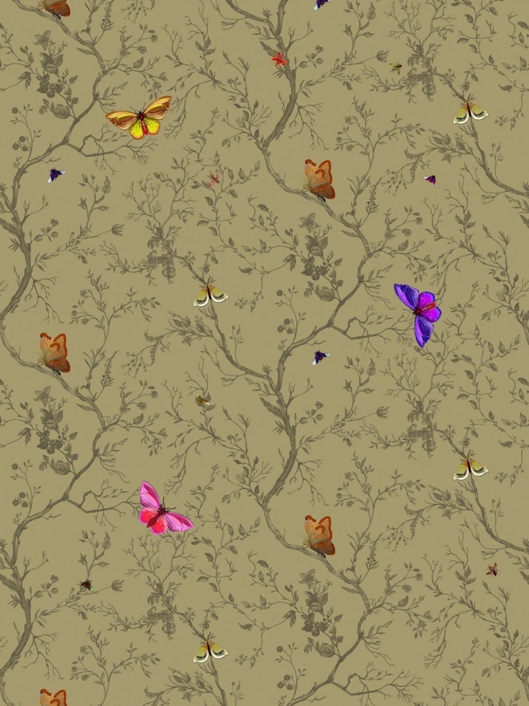 Timorous Beasties Butterfly Fabric Wallpaper