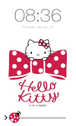 Bigger Hello Kitty Screen Lock For Android Screenshot
