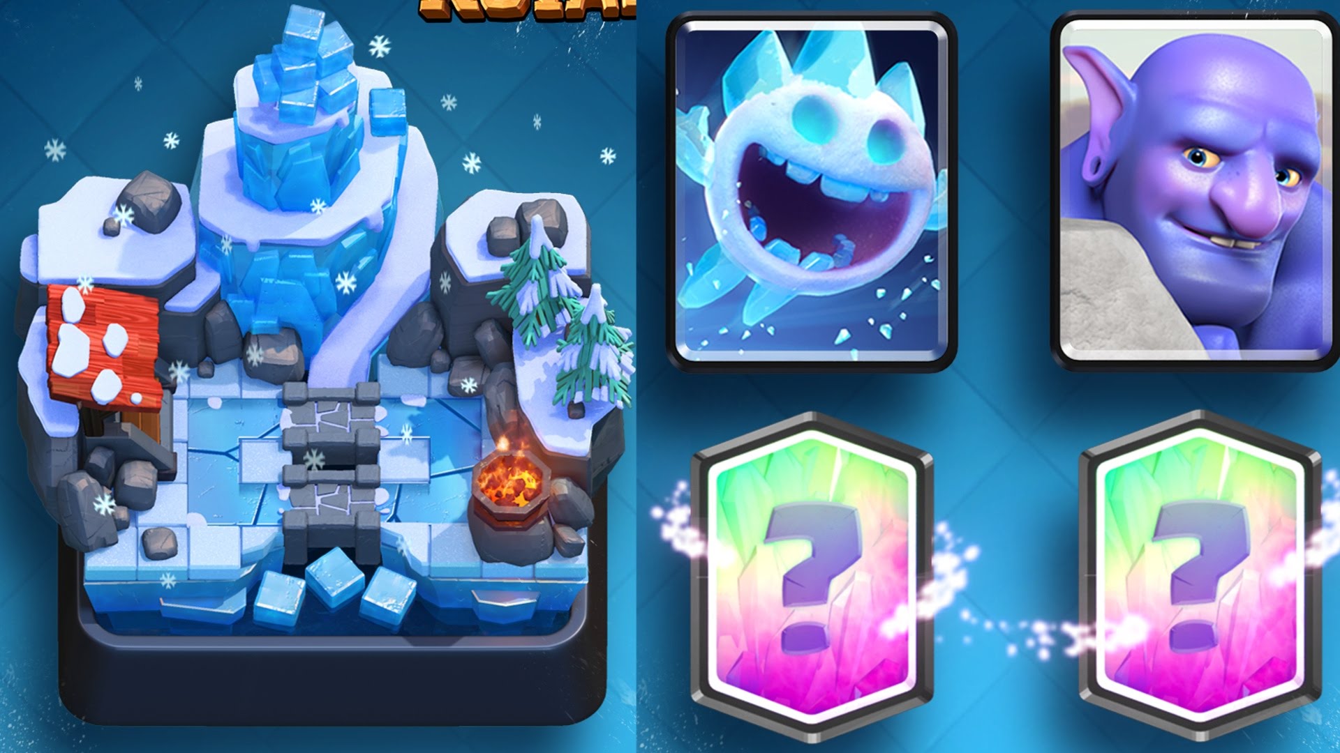 Clash Royale New Update Ice Spirits Bowler Frozen