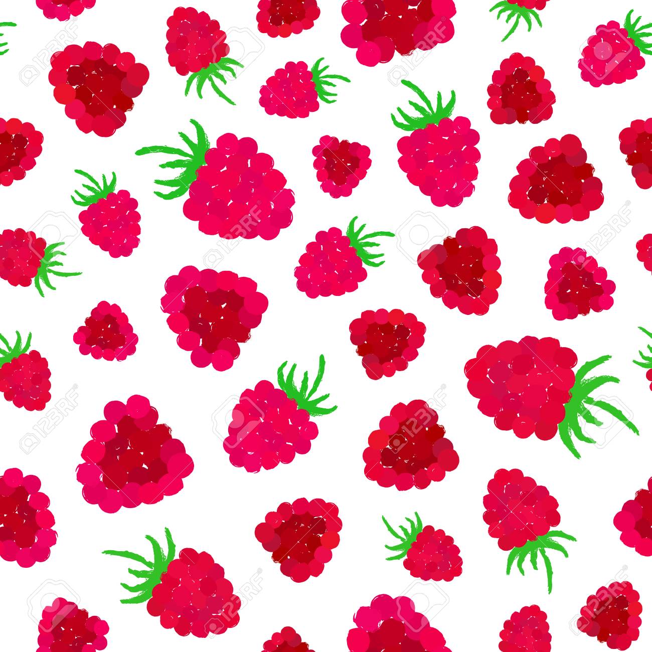 Raspberry Background Painted Pattern Royalty Cliparts