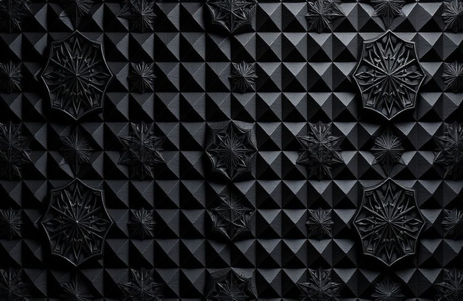 3d Black Wallpaper