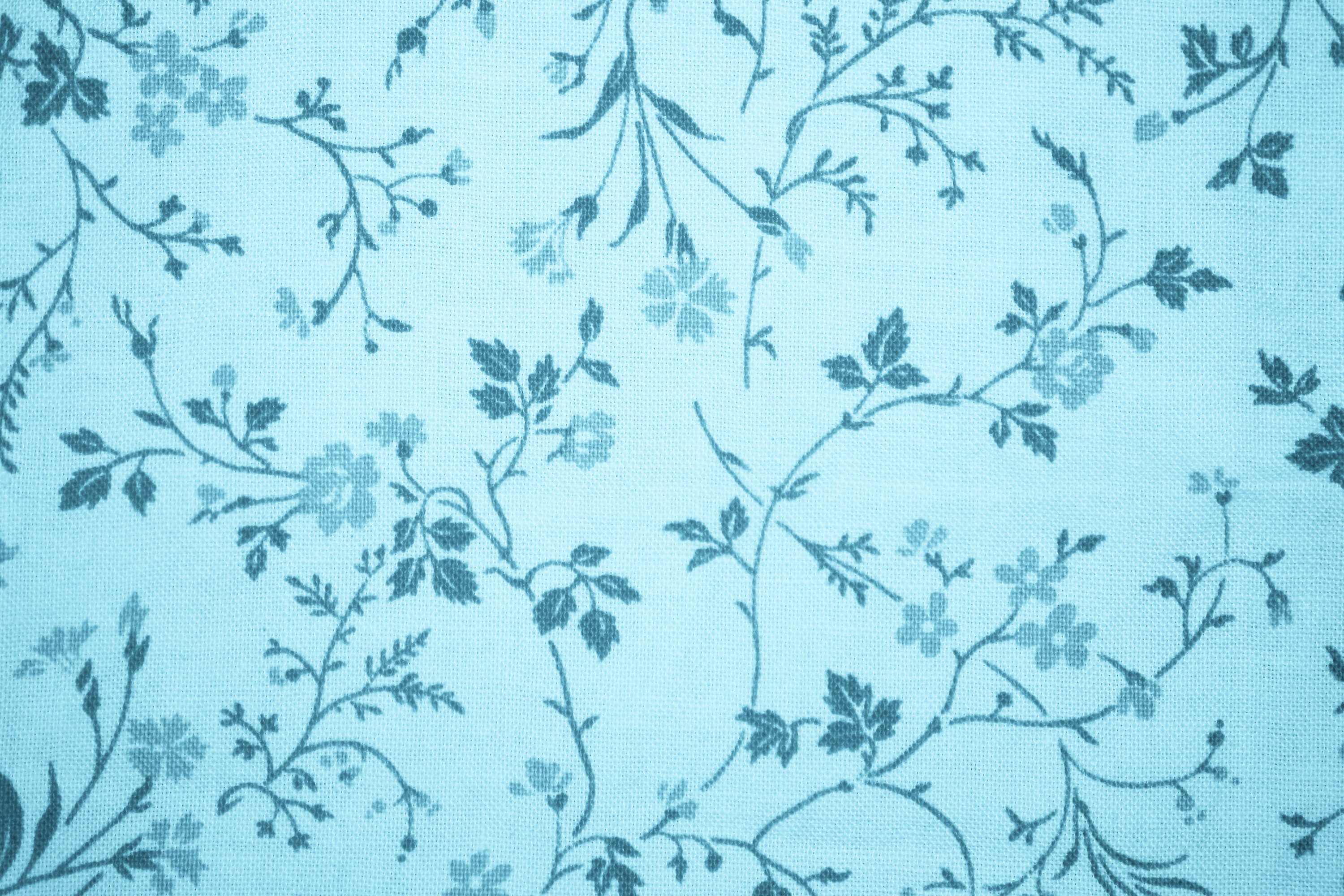 Blue Floral Pattern Background