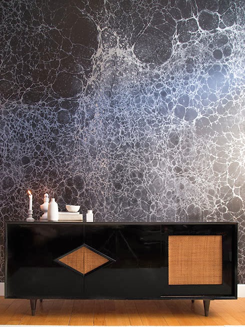 Metallic Marble Wallpaper By Calico Modernistic Design