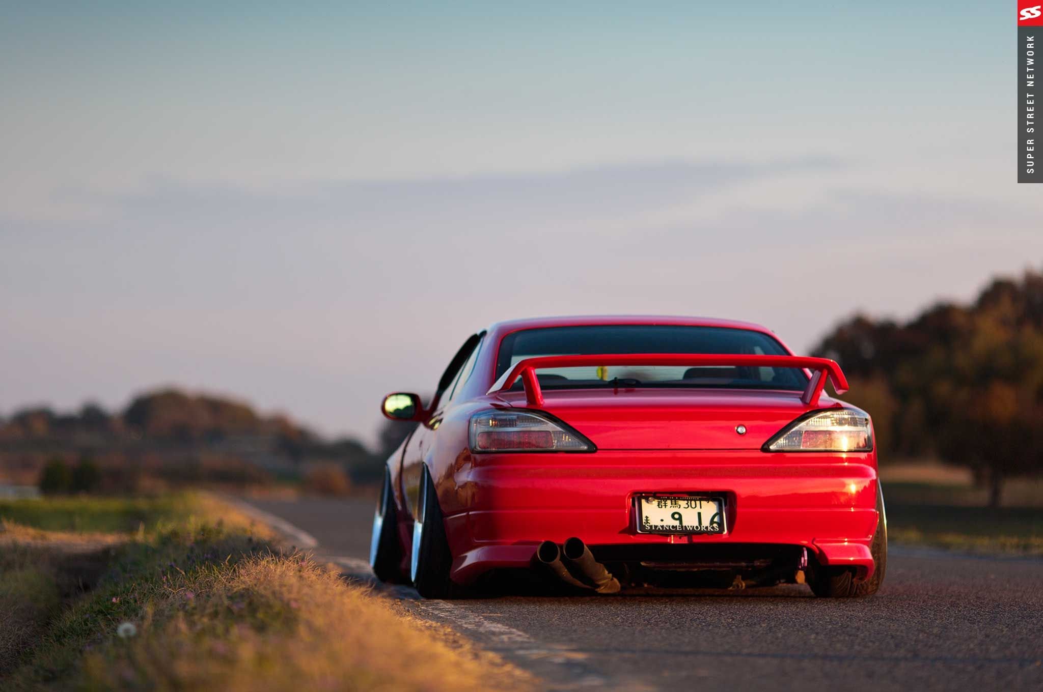 Nissan Silvia S15 Cars Red Modified Wallpaper