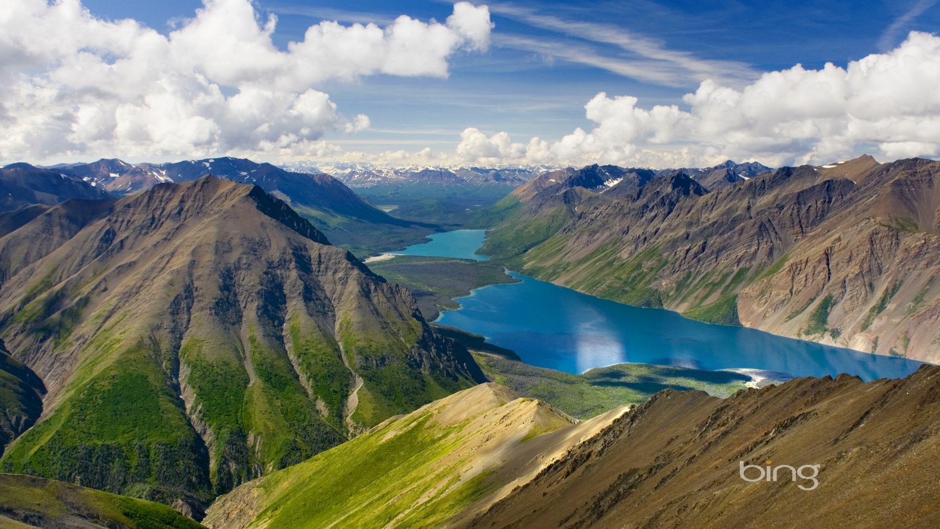Bing Theme Clouds Mountains Rivers Widescreen HD Wallpaper