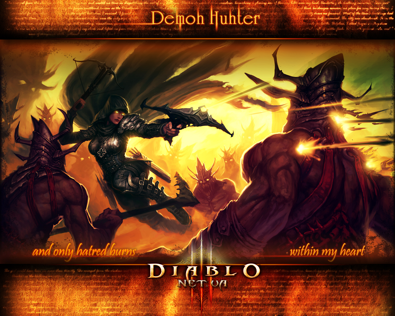 illustrations sur le Demon hunter   Diablo 3