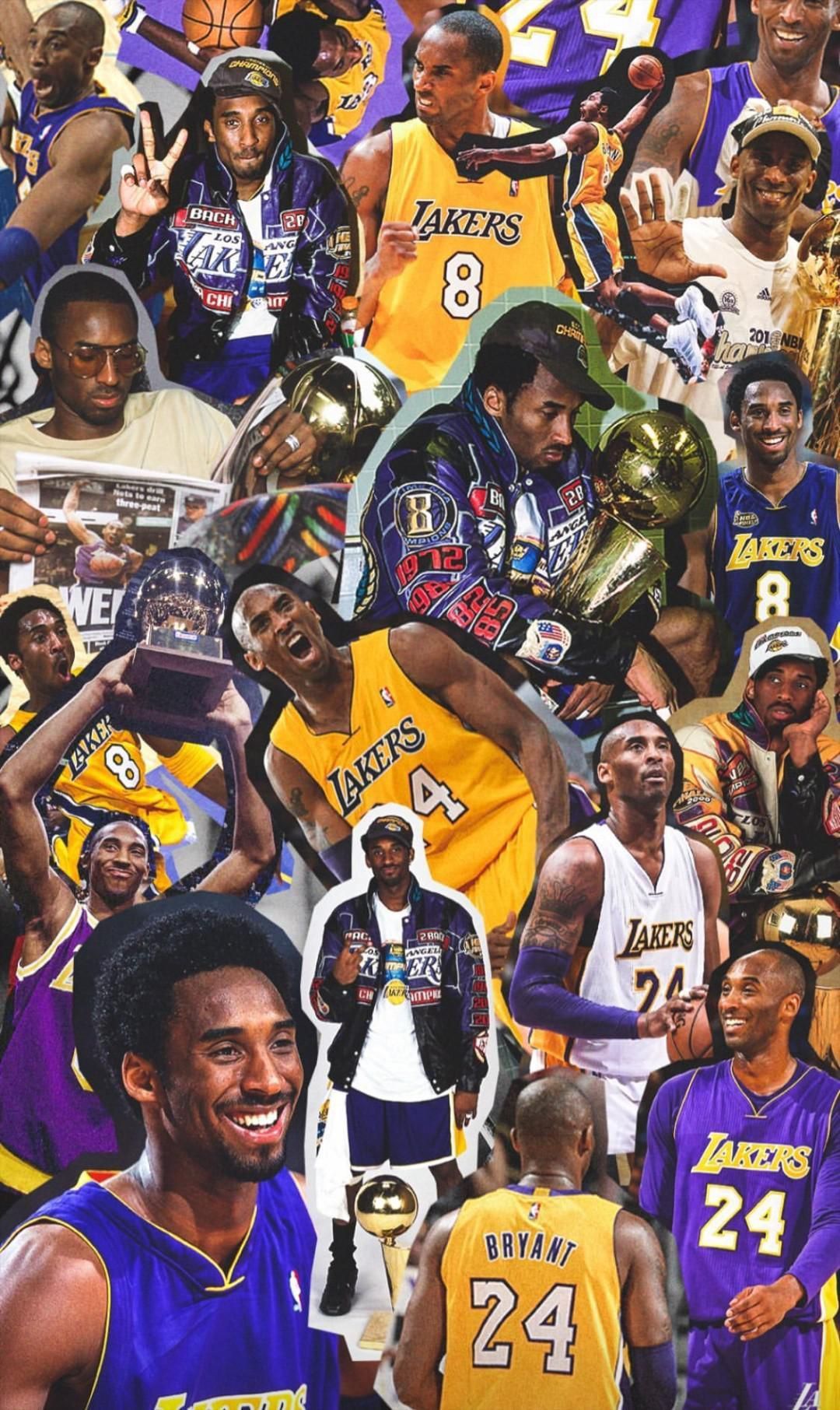 Kobe Bryant In Wallpaper Poster