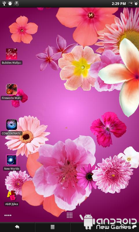 3d Flowers Live Wallpaper Androidnewgames