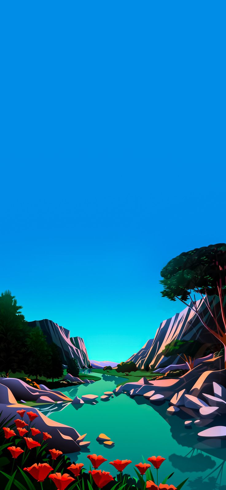 Abstract Landscape Wallpaper