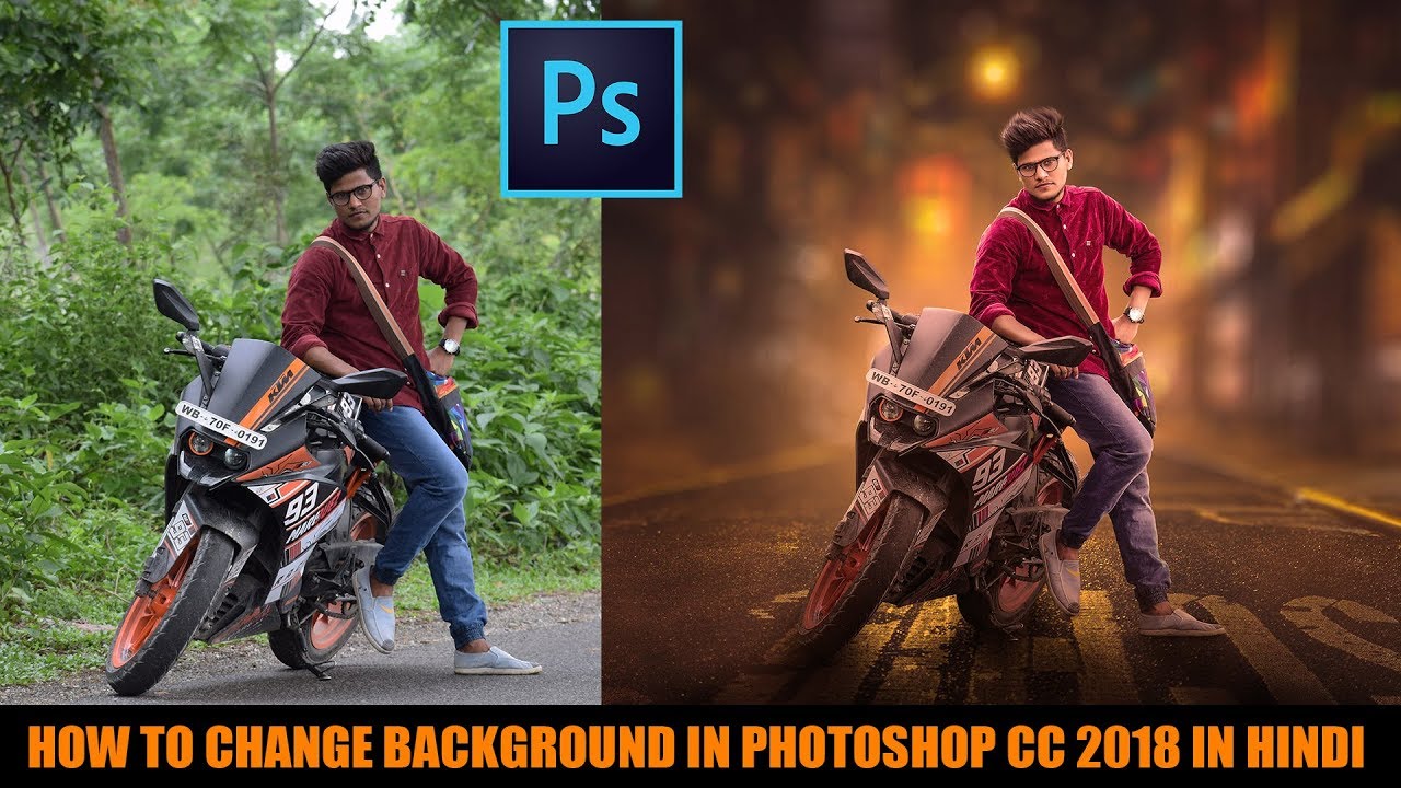 How To Change Background In Photoshop Cc Hindi Tutorial