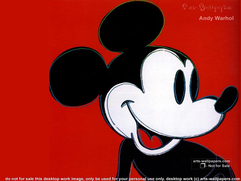 Mickey Mouse Wallpaper Art Print Poster